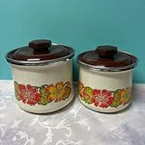 レトロ ホーローキャニスター サンコーウェア ハイデックス 2コセット