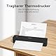 HPRT tragbare Drucker drahtlos für Reisen, Bluetooth Thermodrucker kompatibel mit iOS, Android & Laptop, Unterstützung 8.5x11 US Letter & A4 Thermopapier, Tintenloser mobiler Drucker,Reinschwarz