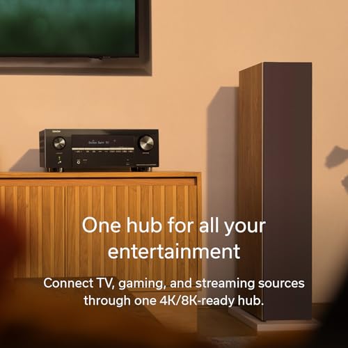 Image of Denon AVR-X2900H 7.2 Channel AV Receiver, 95W, Dolby Atmos & DTS:X, 8K /60Hz & 4K /120Hz Video, HEOS Wireless Multiroom Streaming, Wi-Fi, Bluetooth, Audyssey MultEQ XT