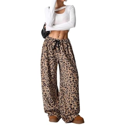 HOHOPEACH Cheetah Print Pajama Pants Cover