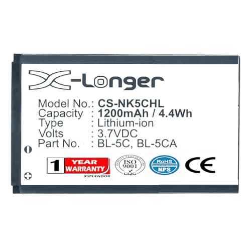 XSPLENDOR XPS Replacement Battery for DE_ASY TS1218, TS928, TS1018, TL1266, TS908, T258, TS518, TS1008, TS808, TS1258