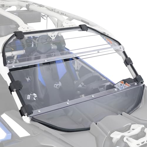 KEMIMOTO X3 Full Windshield Hard Coated Compatible with Can-Am Maverick X3 & Max XRS XDS Turbo RR 2017-2026 PC Heavy Duty Front Windproof Full Window Clear