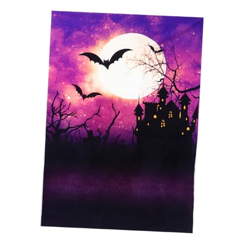 Telón de fondo de tela de Halloween lavable para evitar arrugas en fotos de estudio