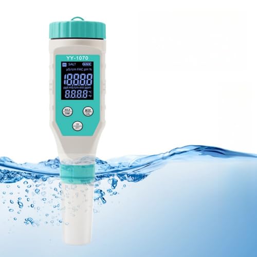 SarinyVcf pH eX^[ 7 in 1 PH/EC/TDS/Zx/ORP/FAC/x    k͔|ȂǓKp 퐅فAk͔|AXC~Ov[A_ƁAɍœKȐ  (zC