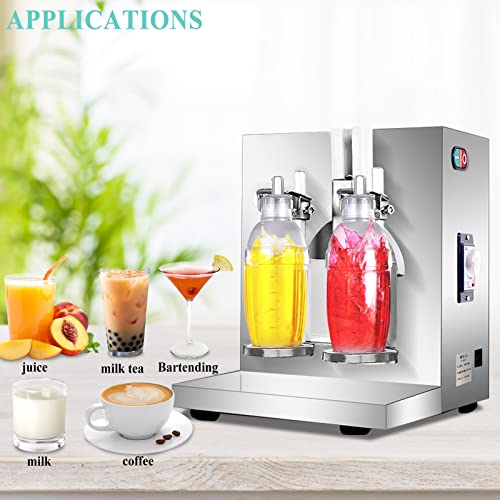MXBAOHENG Milk Shaking Machine Milk Tea Shaker Machine Electric Shaker Machine Stainless Steel 400 r/min for Boba Tea & Bubble Tea & Milk Tea