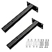 Escuadras Baldas Pared, 2 Piezas Escuadra Estantería Invisible, Escuadras Estanterias Hierro Forjado, Soportes para Baldas Flotantes, para Estante de Soporte de Pared para Colocar Libros Decorativos