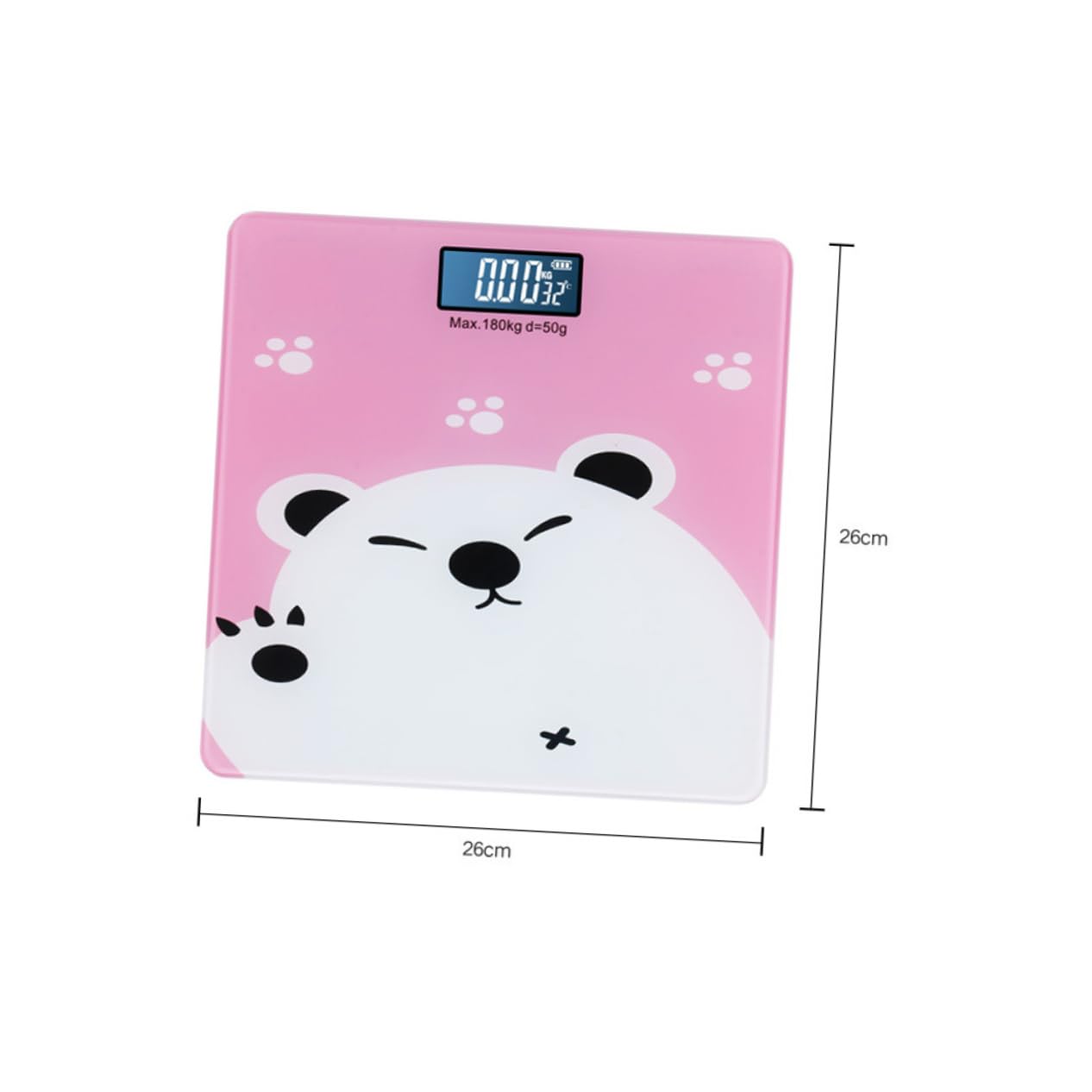 Toyvian Digitalwaage Baby-säuglingswaage Cartoon-design 180kg Kapazität Erwachsenenwaage Für Die Familie