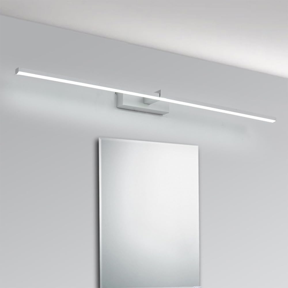 Jadssox Barra de luz de pared para tocador LED, accesorio de iluminación lineal para baño, tira larga sobre lámpara de espejo, lámparas de espejo de baño modernas, aplique de pared para tocador, gabin