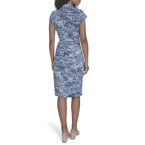 Calvin Klein Women's Sheath Work Print Dress4