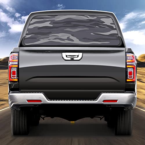 Reyun Truck Rear Window Decal Wrap Camouflage Camo Military Pickup Trucks Back Window Sticker Graphics Decor Vinyl Window Film Fit Most Pickup Trucks 66'' X 22'' #TOP1