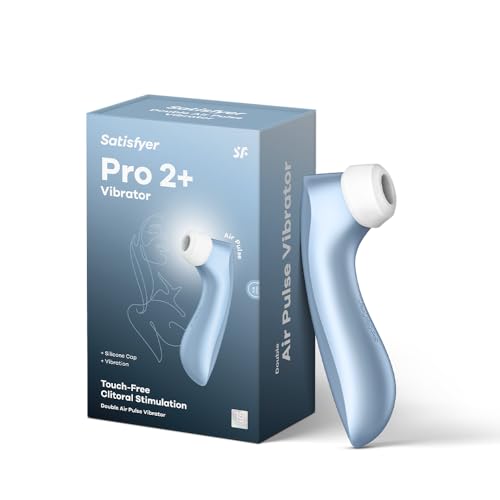 Satisfyer Pro 2 Plus | Blau | Vibrator & Klitoris-Stimulation für die Frau | Sauger und Auflegevibrator | Druckwellenvibrator für Sie | Starkes und leises Sex-Spielzeug für Damen