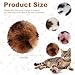 Quilax 12 Pcs Cat Pom Pom Balls, 2 in Fuzzy Balls for Cats, Soft Faux Fur Cat Pompom Ball, Cats Pets Interactive Playing Ball Indoor(4 Color Leopard Style)