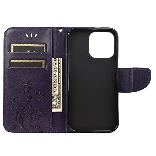 Capa carteira para iPhone 13 Mini, capa durável para iPhone 13 Mini 5,4 polegadas, capa magnética de