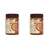 MaxiNutrition Crunchy Peanut Butter, 350g, 100% Erdnüsse, ohne Zucker, mit 28g Protein, ohne Palmöl (Packung mit 2)