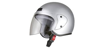 ヘルメット　ジェット　シルバー（鏡面） Amazon.co.jp: バイクパーツセンター バイクヘルメット ジェット