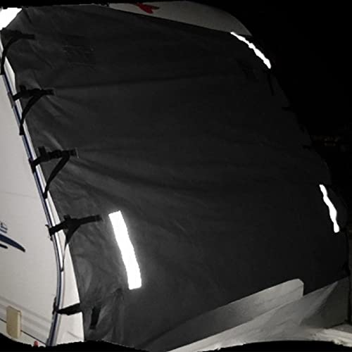 Rv Sunshade Front Cover Windshield Cover With Reflective Strips Caravan Towing Cover 86"X68" (1Pc) #TOP3