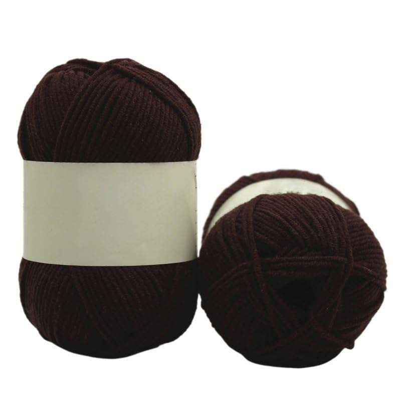 Fil coton tricot épaisseur moyenne 5 rouleaux fil crochet polyester mélangé travaux manuels