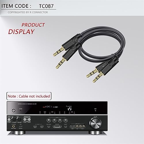 Conector Jack 3.5 mm estéreo macho con salida de 6mm para reparar auriculares sin pérdida 5