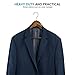 ZOBER 30 Pack, Heavy Duty, Non Slip Wooden Hangers for Coats, Jackets, Suits, & Pants - Clothes Hangers for Closet W/Bar and Notches