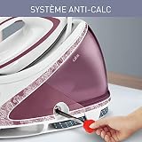Calor GV9560C0 Pro Express Ultimate wysokociśnieniowa stacja parowa, tworzywo sztuczne, kolor biały, fioletowy