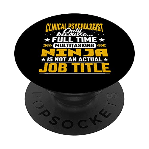 Clinical Psychologist Job Title - Funny Clinical therapist PopSockets PopGrip Intercambiable