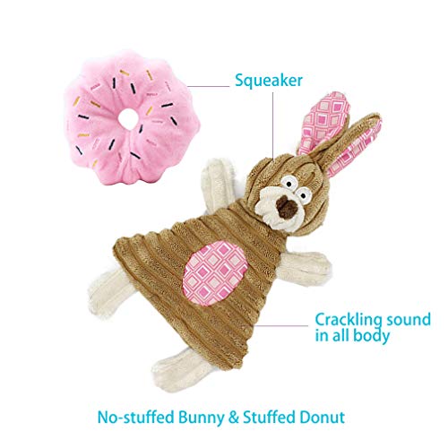 Puppy Toys for Teething, Puppy Chew Toys for Small Dogs, Crinkle Dog Toys Small Breed Boredom and stimulating, Dog Toys for Small Dogs, Pink, 5-Pack - Image 6