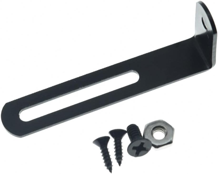 KAISH Premium Stainless Steel Guitar Pickguard Bracket with Pickguard Mounting Screws Bolt and Nut for USA Les Paul Black image 5