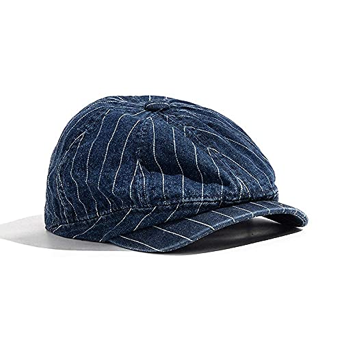 Croogo Ivy Cabbie Cap Hooligan Driver Snap Hat Newsboy Hunting Beret Flat Hat Duckbill Gatsby Scally Caps,Denim Blue-BL63 Croogo Ivy Cabbie Cap Hooligan Driver Snap Hat Newsboy Hunting Beret Flat Hat Duckbill Gatsby Scally Caps,Denim Blue-BL63