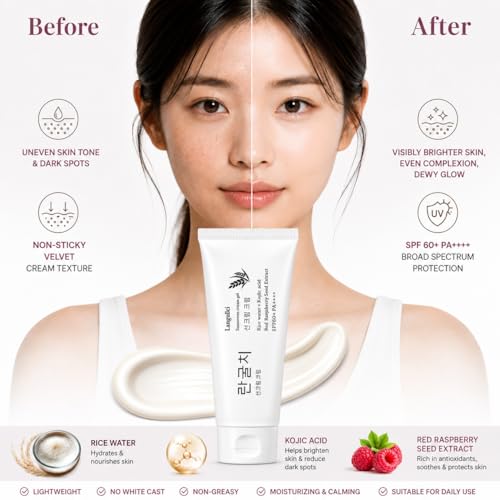 Image of Relief Sun Aqua-Fresh Korean Sunscreen Cream Gel, SPF 60+ PA++++, 60ml | Rice + B5 + Kojic Acid, Lightweight, Non-Greasy, No White Cast, Moisturizing & Calming