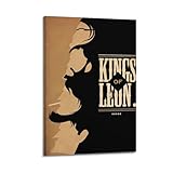 QHEUEKTSO Rockband-Poster mit Vintage-Musik, Motiv: Kings 