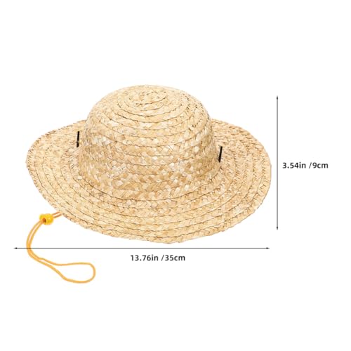 Chapeau bob en paille tressée pour éviter les coups de soleil - 2