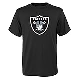 Outerstuff NFL Oakland Raiders Boys Toddler Primary Logo Short Sleeve Tee, Black, 2T