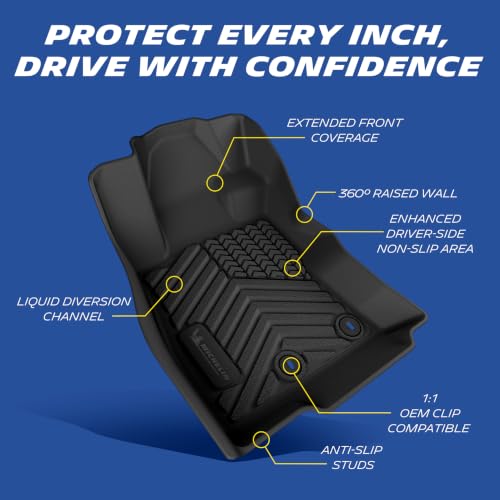 Image of Michelin Vehicle Mats for 2025-2026 Subaru Forester Hybrid (3 Piece) | Not Fit Gas, All-Weather TPE Custom Fit Liner, Premier
