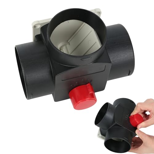 Copgge 75mm Diesel Heater Duct Connector Parking Heater Air Duct Connector Ducting Pipe Connector 5 Gear Adjustable Valve Compatible with Eberspacher Webasto Diesel Auxiliary Heater 5KW