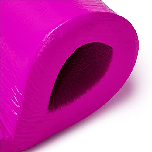 Trc Recreation Sunsation 1.75" Thick Vinyl Coated Foam Pool Lounger Swim Float Mat With Roll Pillow For Head And Neck Support, Flamingo Pink #TOP2