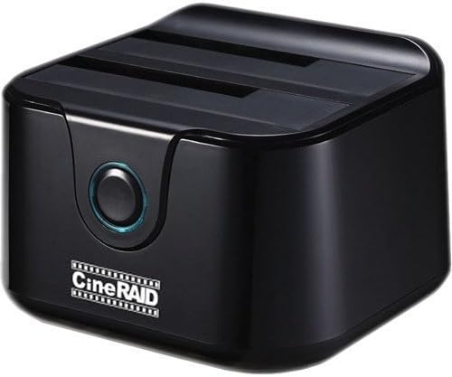 CineRAID CR-H236 (USB 3.0 UASP to SATA Dual Drive Enclosure/Duplicator Dock for 2.5 or 3.5in HDD/SSD)