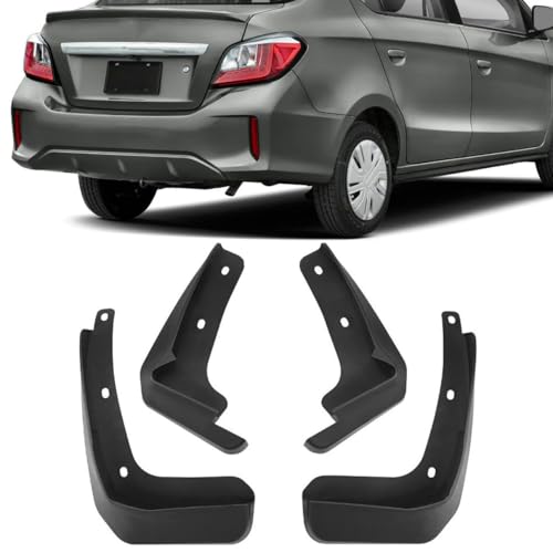 Image of 4PCS Mud Flaps Splash Guards Mudguards Mudflaps for 2017-2024 Mitsubishi Mirage G4 Sedan