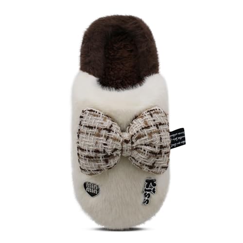 Image of VRITRAZ Women's Comfort Slip On Closed Toe Warm Winter with Cute Design print House Clog Indoor Slipper