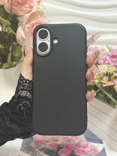 Coque iPhone 16 Plus silicone noir idéale pour le bureau et les sorties