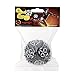 Chainmail Footbag Hacky Sack - Aluminum 422 rings – NINJA Grey Black color - FREESTYLE Tricks