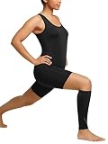 Tommie Copper Unisex Performance Compression Calf Sleeve, Black w/ Tonal Stitch, X-Large