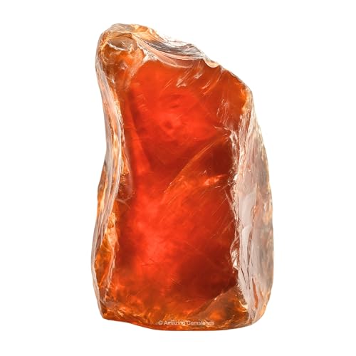 Amazing Gemstone Amber Raw Crystals and Healing Stones Natural Rocks for Tumbling and DIY Raw Stones and Crystals (1 Piece)