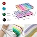 【2 Pack】 More Than 1300PCS Round Glass Beads for Jewelry Making,48 Colors 8mm Crystal Beads for Bracelets Jewelry Making and DIY Crafts, 2 Box Round Beads Suitable for Beginners. (Solid+Printing)