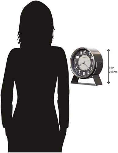 Miniatura 4 de Howard Miller Seevers - Reloj analógico de mesa decorativo para sala de estar, dormitorio, oficina, funciona con pilas, movimiento de cuarzo, acento