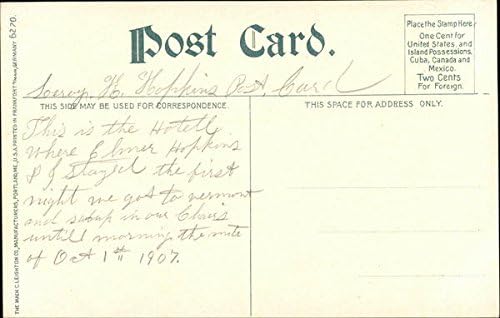 Miniatura 2 de Street View of Junction House White River Junction, Vermont VT Original Antique Postcard