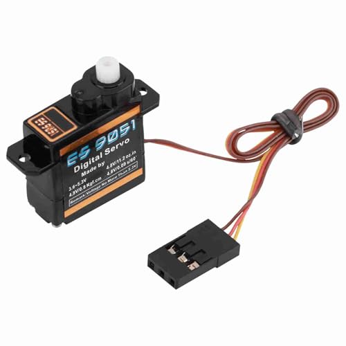 Plastic Gear Digital Servo EMAX ES9051 4.1G para avión 3D -F3P y amortiguador, para aficionados a los micro-servo
