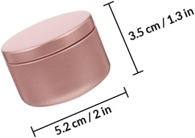 5 Pack 50ml round Aluminum Cream Can for Tea and Candles image 2