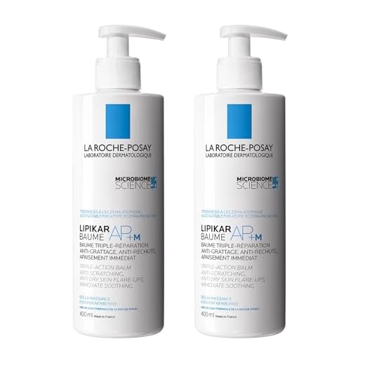 La Roche-Posay | Lipikar Baume AP+M Bálsamo Relipidante | Triple reparación | Antipicor, anti-recidiva, alivia de inmediato | Rostro y cuerpo | Pieles secas, muy secas y atópicas | Pack de 2x400ml