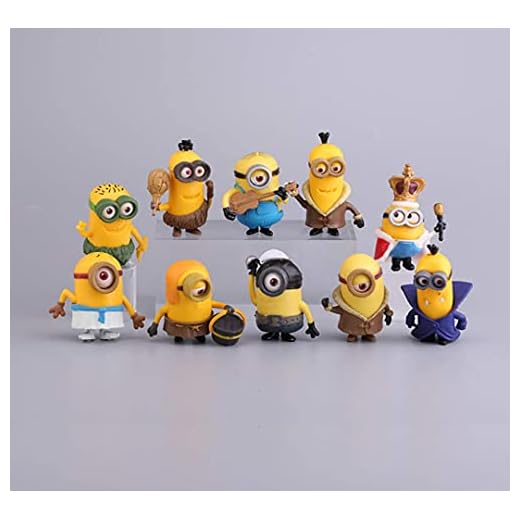 10PCS Minions cake topper, cake and cup cake topper, Minions mini toys,Minions children's birthday shower party Decorative articles