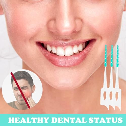 ZJIVQO 160Pcs Silic Interdental Soft Gum Brushes Dental Toothpicks Green Tooth Floss Picks Dental Toothpicks Braces Oral Cleaning Tooth Clean Tool - Image 4